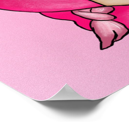 Poster van borstkanker Gnome (Hoek)