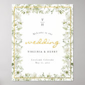 Poster van botanische goudolie (Voorkant)