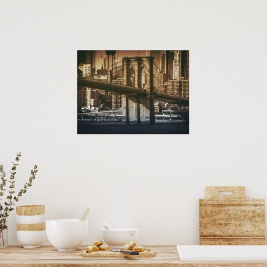 poster "Van Brooklyn tot Manhattan" (Keuken)