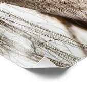 poster van bruin paard (Hoek)