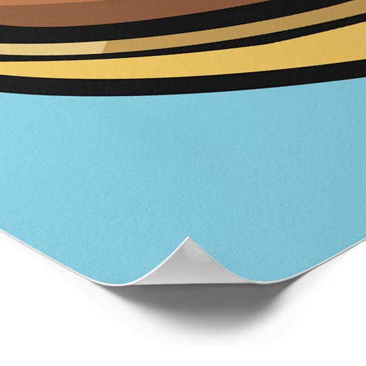 Poster van bruin schoeisel (Hoek)