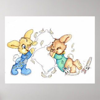 Poster van Bunny Pillow