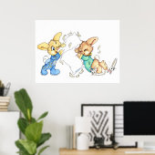 Poster van Bunny Pillow (Thuiskantoor)