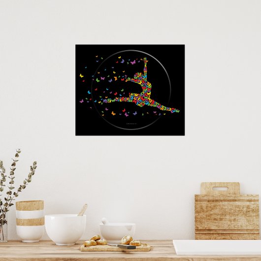 Poster van Butterfly Dancer (Keuken)