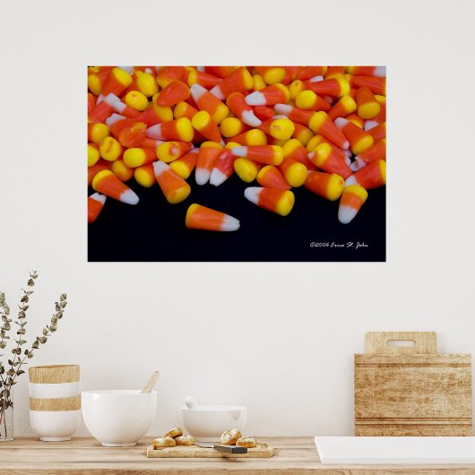 Poster van Candy Corn gemorst (Keuken)