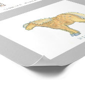 Poster van Cartoon van paarden (Hoek)