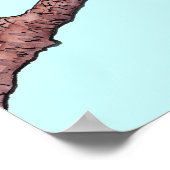 poster van cedar-wasvogel (Hoek)