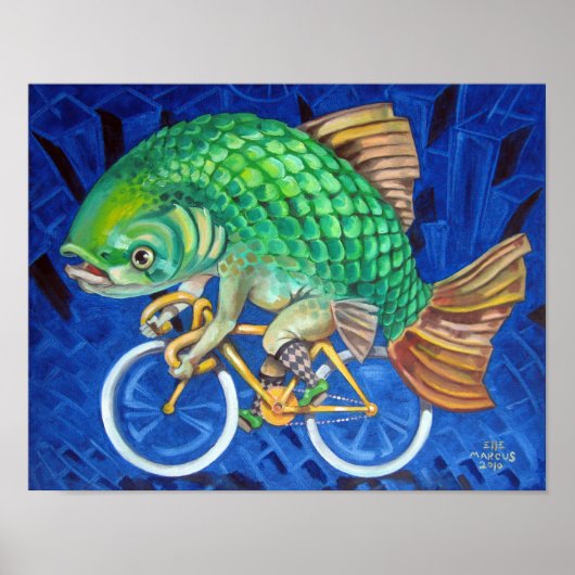 Poster van Chicago Carp (Voorkant)