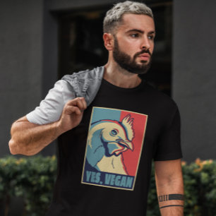 Poster van Chicken Animal Vegan T-shirt