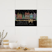 Poster van Christmas Village (Keuken)