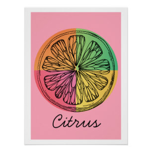 Poster van citrusvruchten