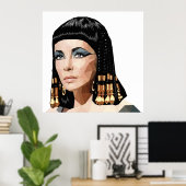 Poster van Cleopatra Egyptian Queen (Thuiskantoor)