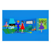 Poster van cocktail van nucleair handpalmen (Voorkant)