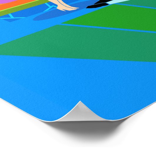 Poster van cocktail van nucleair handpalmen (Hoek)