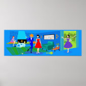 Poster van cocktail van nucleair handpalmen (Voorkant)