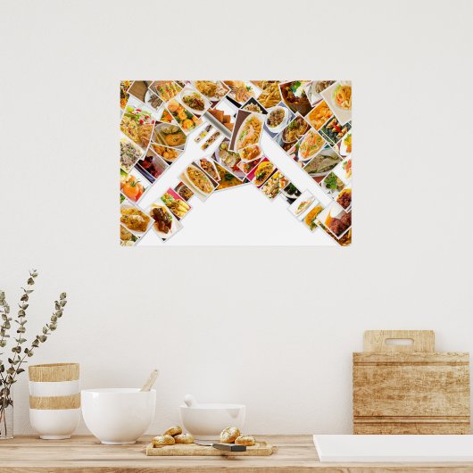 Poster van collage (Keuken)