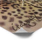 Poster van Collectie van luipaard (Hoek)