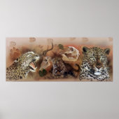 Poster van Collectie van luipaard (Voorkant)