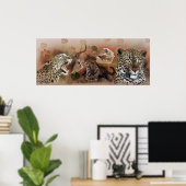 Poster van Collectie van luipaard (Thuiskantoor)