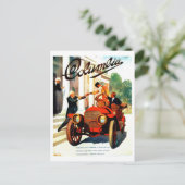  poster van Columbia autos uit de jaren 1910 Briefkaart (Staand voorkant)