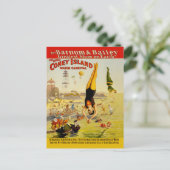 Poster van Coney Island Sideshow Briefkaart (Staand voorkant)