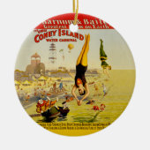 Poster van Coney Island Sideshow Keramisch Ornament (Voorkant)