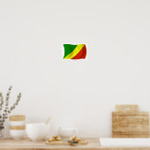 Poster van Congo-vlag (Keuken)