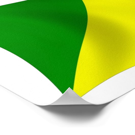 Poster van Congo-vlag (Hoek)