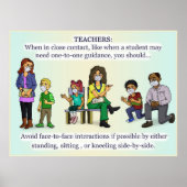 Poster van coronavirus-leraren (Voorkant)