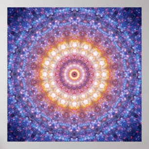 Poster van Cosmic Mandala - Poster van de Meditati