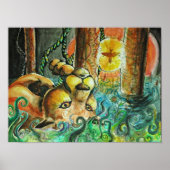 Poster van cougar (Voorkant)