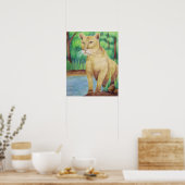 Poster van cougar (Keuken)