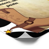 Poster van Cowboy Baby eerste verjaardag (Hoek)