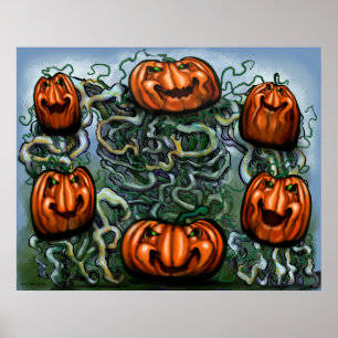Poster van Creepy Pumpkin