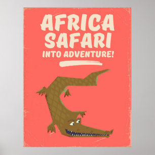 Poster van Crocodile Africa Safari!
