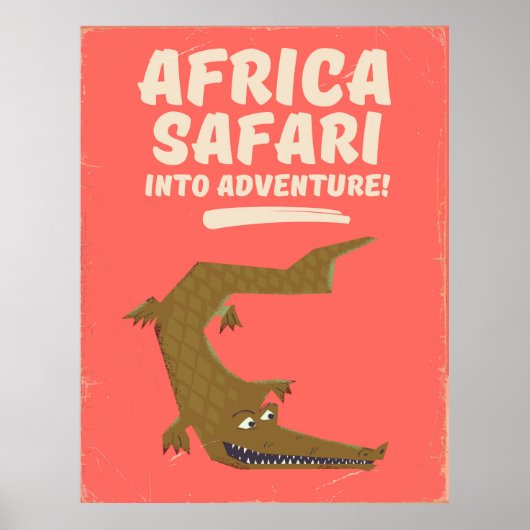 Poster van Crocodile Africa Safari! (Voorkant)