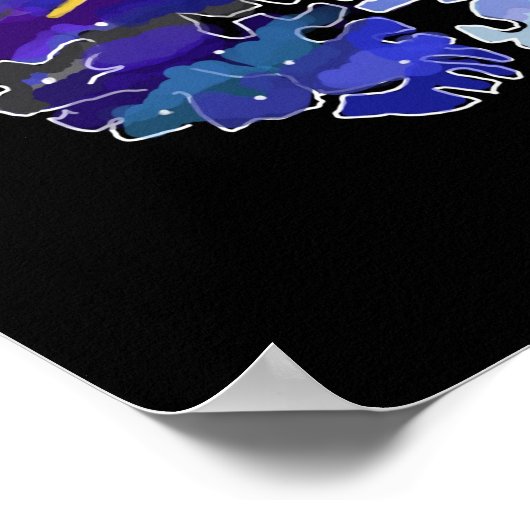 Poster van dag en nacht brein (Hoek)