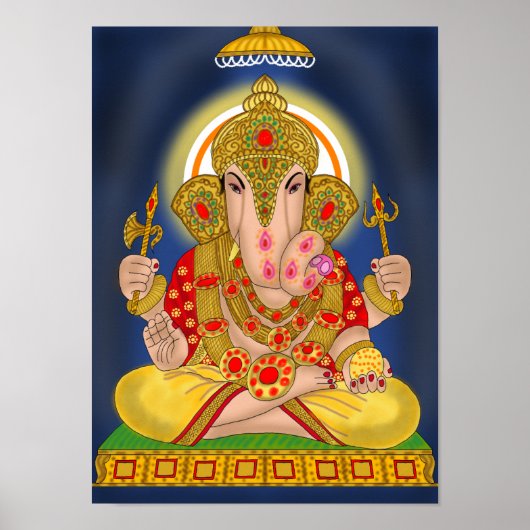 Poster van Dagdusheth Ganesha (Voorkant)