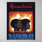 Poster van de 20e Jubileum van Afrikaanse stemmen (Voorkant)