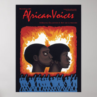 Poster van de 20e Jubileum van Afrikaanse stemmen