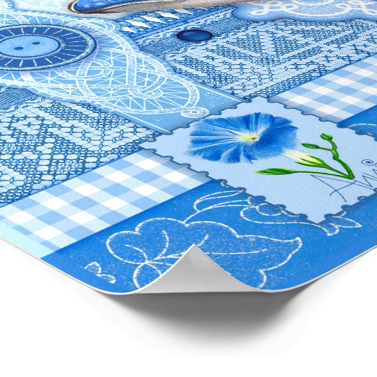 Poster van de aanjager en Gem September Teacup (Hoek)