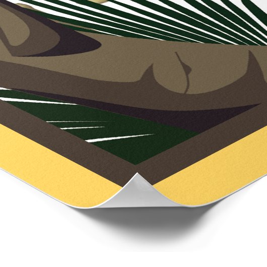 Poster van de aankondiging van Luau Party (Hoek)