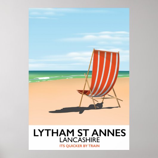 Poster van de aanleg van de rivieroever Lytham St. (Voorkant)