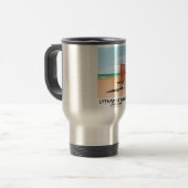 Poster van de aanleg van de rivieroever Lytham St. Reisbeker (Voorkant links)