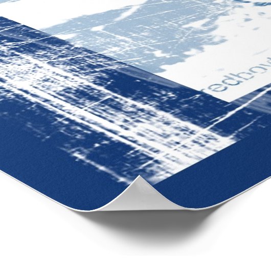 Poster van de achterrand (Hoek)