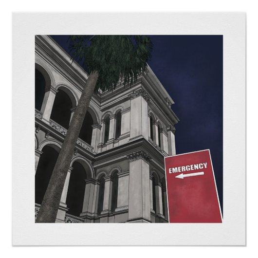 Poster van de afdeling Spoedeisende Hulp (Voorkant)