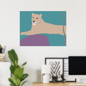 Poster van de Afrikaanse Leeuwen (Thuiskantoor)