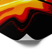 Poster van de Afrikaanse Safari Sunset Tree (Hoek)