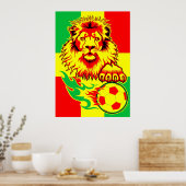 Poster van de Afrikaanse Voetbal (Keuken)
