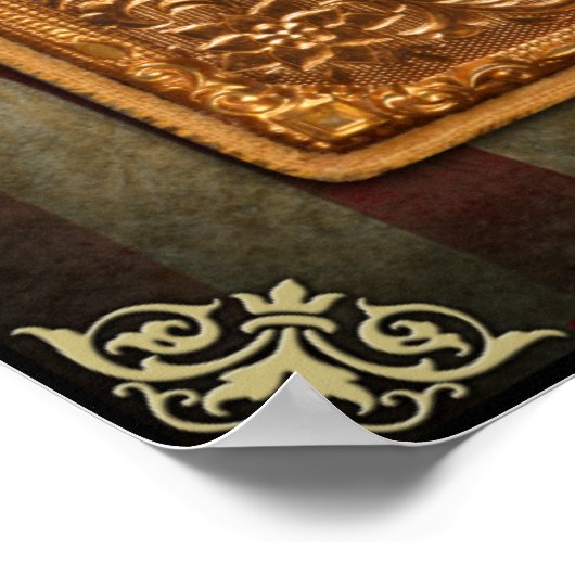 Poster van de Amerikaanse Cavalerie-brigadier uit  (Hoek)